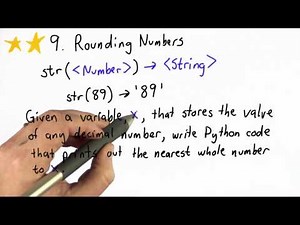 Rounding Numbers - Intro to Computer Science