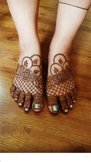 simple foot mehndi design #christmas #song