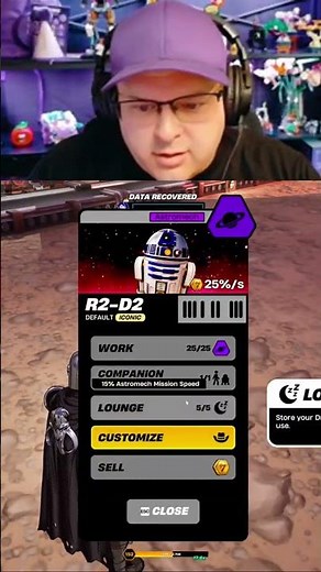 Unlocking R2-D2 Faster Mission Times & 25% Credit Bonus #droidtycoon #fortnite