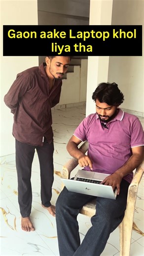 Laptop ke bhut use hai 🫤 #funny #reels #videoviral #trendingreels #recipe #laptoprepair #village