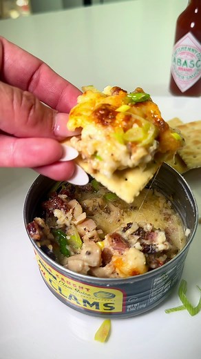 Creamy Clams in a Can #snack #tinfish #clams #clamrecipes #easyrecipe #creamy #airfryerrecipes