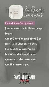 The Reason - Hoobastank (Lyrics)