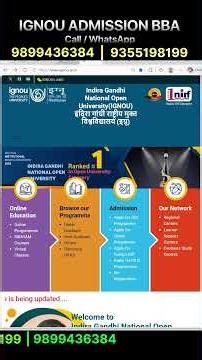 BBA Admission In IGNOU 2026 | BBA Course Details | Bachelor Of Business Administration Admission