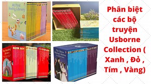 Phân biệt các bộ truyện Usborne Collection ( Xanh , Đỏ , Tím , Vàng)
