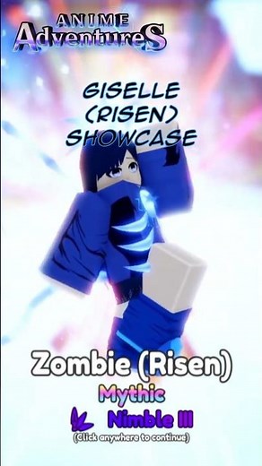Evo Giselle (Risen) Showcase | Roblox | Anime Adventures #roblox #showcase #animeadventures #bleach