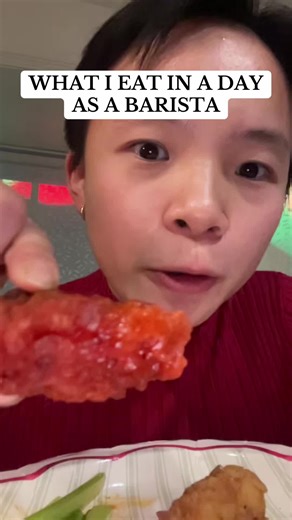 Part 94 | I had Wingstop at this Christmas party lol hehehe Yum 🍗 ##wieiad##barista##baristalife