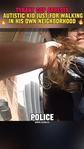 Autistic Kid Arrested by Cop After Being Told ‘Step Out Now!’ — All for Walking #cops #shorts #fox