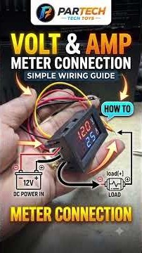 How to Wire a Digital Volt & Amp Meter Easily!