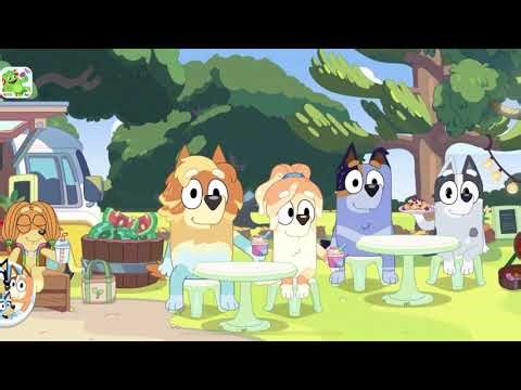 123 Bingo and Bluey goes to the market and play with their friends🌈