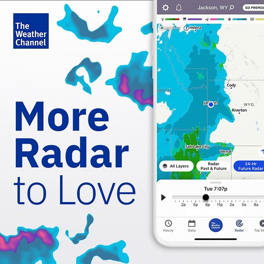 5.4K views · 66 reactions | Radar love isn’t blind. ❤️ Use it to see further into the future. Get the latest app update featuring 24-hours of future radar for free: https://weather.onelink.me/2902176432/101e9000 | The Weather Channel | Facebook