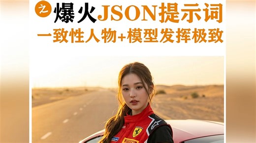 国外爆火JSON提示词能将一致性人物 各模型能力发挥极致
