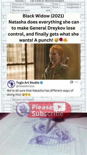 Black Widow Natasha Manipulated Dreykov to Get One Punch 😏🥊🔥