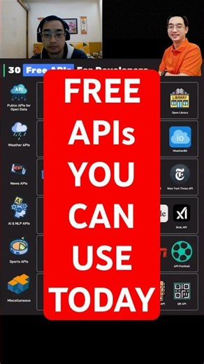 30 Free APIs You Can Use Today (No Budget Needed)