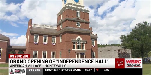 Grand opening of Independence Hall at American Village