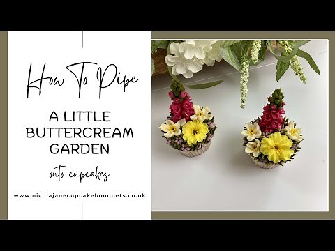 How to pipe buttercream flowers onto cupcakes