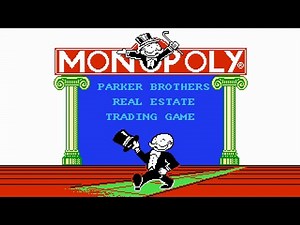 Title Screen & Menu - Monopoly (NES)