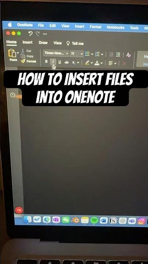 How to Insert files into Onenote