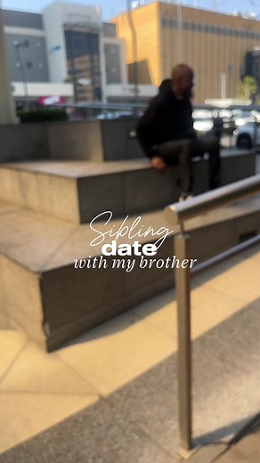 If you look closely, you’ll see that we have the same 👃 , don’t let the difference in complexion fool you 🌸💗 #siblingdate #fyp #brother