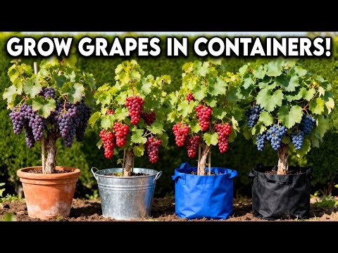 How to Grow Lots of Grapes in Containers