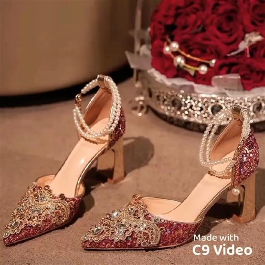 Beautiful Wedding Heels Sandals Designs 😍✨#shoes #short #trend #fashion #footwear #heels