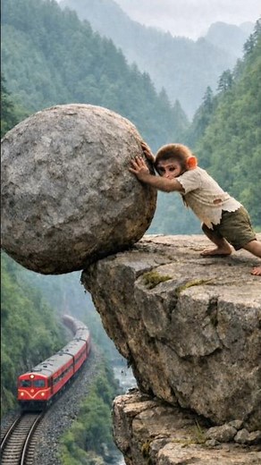 the poor baby monkey piko saves baby elephant heartwarming story #pikovibes