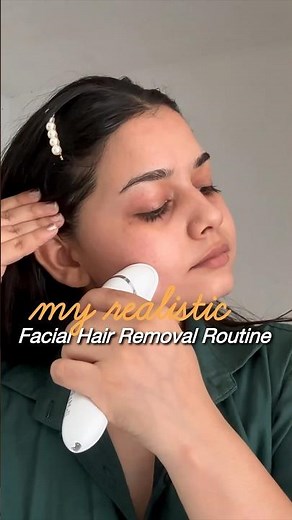 How I Remove My Facial Hair At Home With Epilator | Hair Removal Routine #hairremoval #facialhair