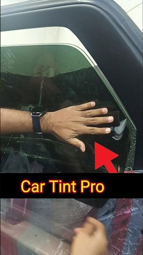 Perfect Car Back Door Window Film Install 😍 | Pro Tinting #shorts