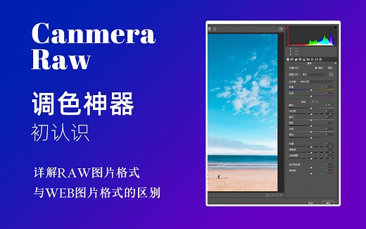 ps调色—Camera Raw 滤镜插件的使用及RAW格式图像文件的认识