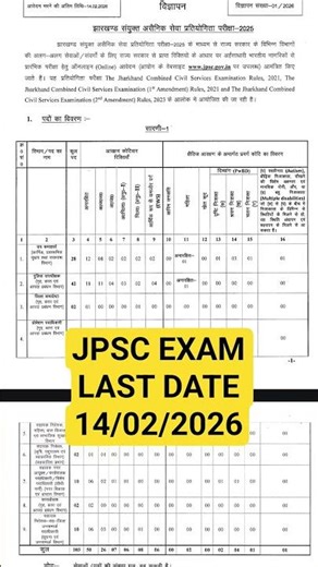 #jpsc #jharkhand PUBLIC SERVICE COMMISSION EXAM FORM #competitiveexams #jobs #govtjobs