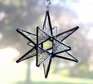 Stained Glass Moravian Star -home Decor - Choose Your Color - 4.5" - Etsy