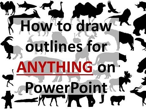 How to draw Outlines for almost anything on PowerPoint