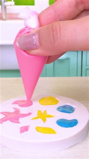 Cute Mini Princess Jelly Cakes👑 Satisfying ASMR | Mini Cake #shorts #asmr #miniature #minicake