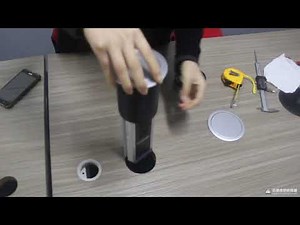 How to install & use retractable kitchen counter pop up outlet