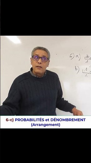 #shorts (6c/10) Probabilités et Dénombrement (Arrangement) #maths #education