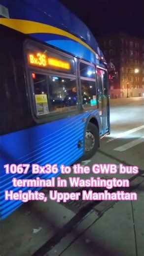 #MTA NYC BUS: 1067 Bx36 @ Tremont Ave & the Concourse #youtubeshorts #music #nycbus #thebronx