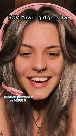 #pov fake uwu girl goes live #shorts #tiktok #acting