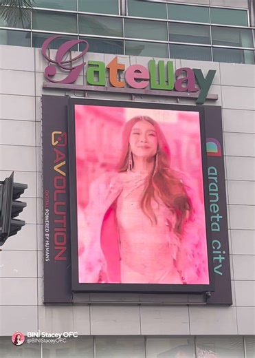 Birthday LED Billboard for Stacey's 21st birthday at Gateway Mall, Araneta, made possible by Stars and Blooms! Thank you to everyone who visited! 🥹💖 STACEY 21MAZING YEARS #HappySlayceyDay | BINI Stacey OFC