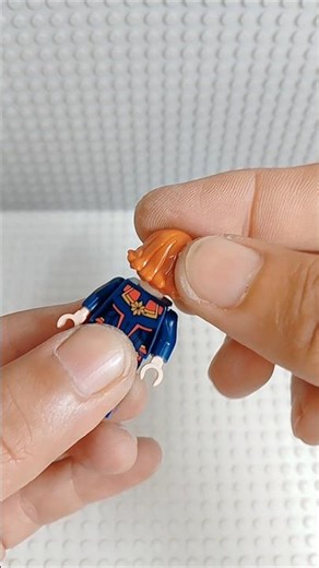 Building Lego Minifigure Captain Marvel #lego