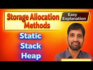 Storage Allocation Techniques in C | Static vs Stack vs Heap | Data Structures Tutorial