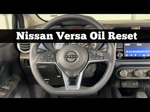 How To Reset Oil Life On 2020 - 2025 NISSAN VERSA - Clear Versa Oil Change Service Interval Light