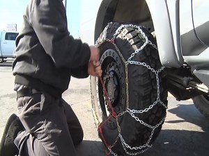 2.9K views · 12 reactions | Do you know how to put on snow chains? As snow falls, driving conditions can get dangerous, and some roads may even require snow chains for you to drive on them. Redwood News spoke with a local tire shop who took the time to show us how to put on a set of snow chains. | Redwood News | Facebook