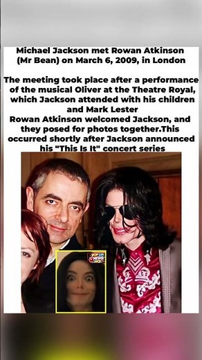 Michael Jackson Meets Mr. Bean — March 6, 2009 in London 🎭👑😄#shorts