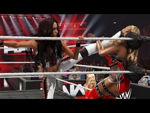 RAW EVE TORRES WELCOMES NATALYA BACK TO RAW + EVE TORRES WELCOMES MAXXINE DUPRI TO RAW+ MATCH!