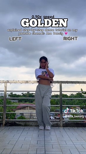 Replying to @Ana Bensig on YouTube (0.6x speed) Huntrix Golden Dance Tutorial Slow and Mirrored | Kpop Demon Hunters Explained step by step tutorial on my yt channel, Ana Bensig ✨ #huntrix #golden #kpopdemonhunters #dancetutorial