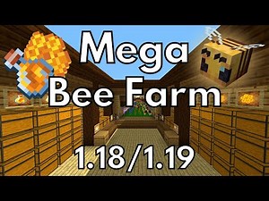 Minecraft Tutorial | Automatic Bee Farm 1.18 | 1.19 | java | bedrock edition