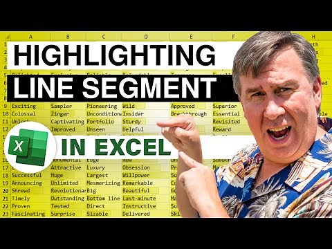 Excel - Highlighting Part of a Line Chart in Excel | Excel Tutorial - Episode 1016