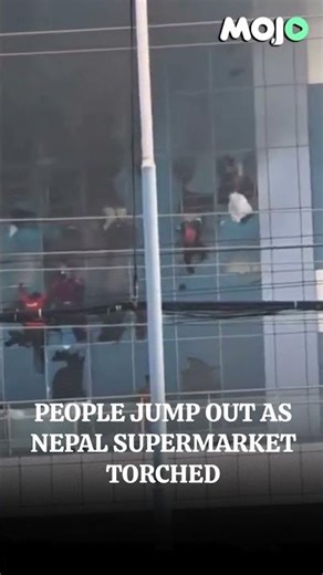Nepal In Flames | Dramatic Video Showing People Jumping Out Of Torched Supermarket