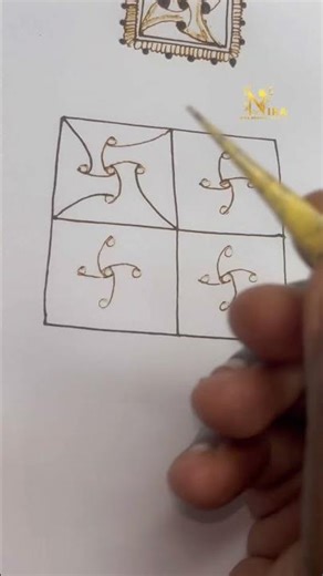 3D grid tutorial 🤗 | Subscribe for more #mehndi #tamil #tutorial #henna #mehndiartist #hennaart