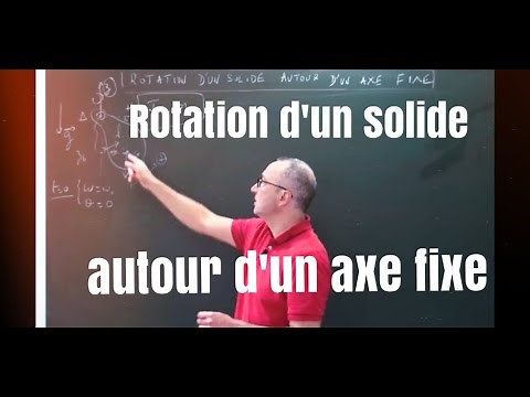 Mécanique- Rotation d'un solide autour d'un axe fixe-Les bases