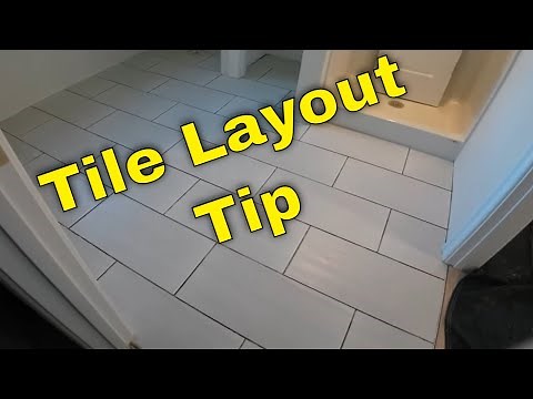 Tile layout, most important first step to installing a floor. Get it right.